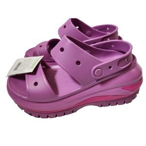 Crocs Mega Crush Sandal Women’s 10 EU 41‑42 Bubble Color Platform Slide NWT